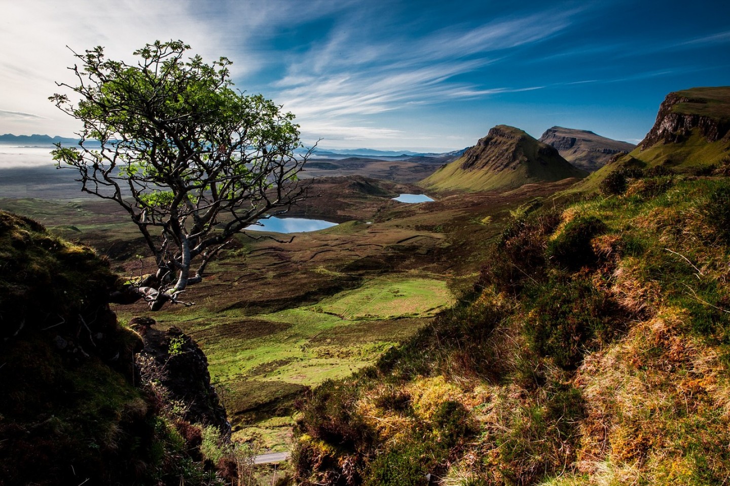 Paisaje final de una ruta privada por Escocia